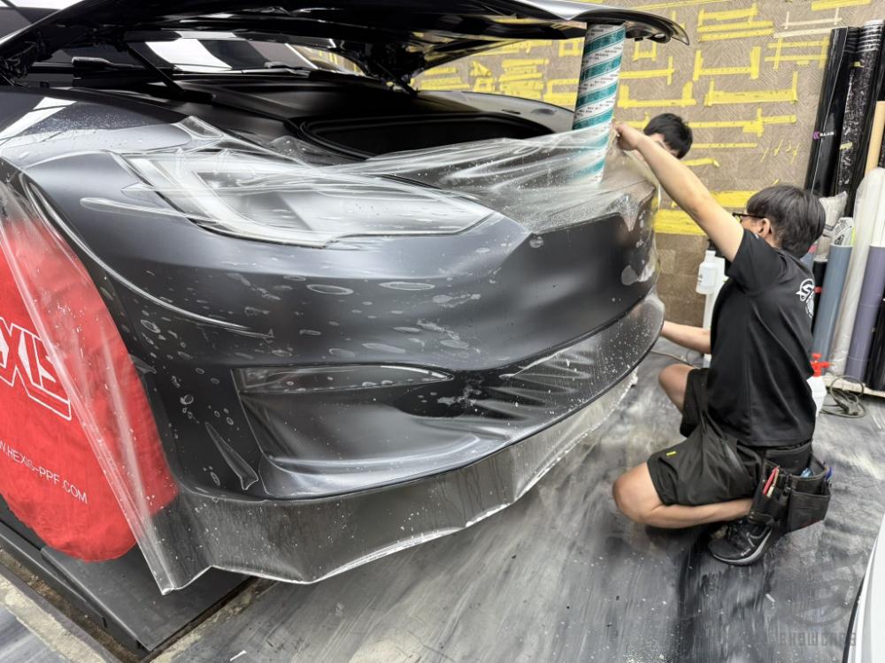 Tesla   Model S 全車霧面透明保護膜貼膜 『消光犀牛皮』