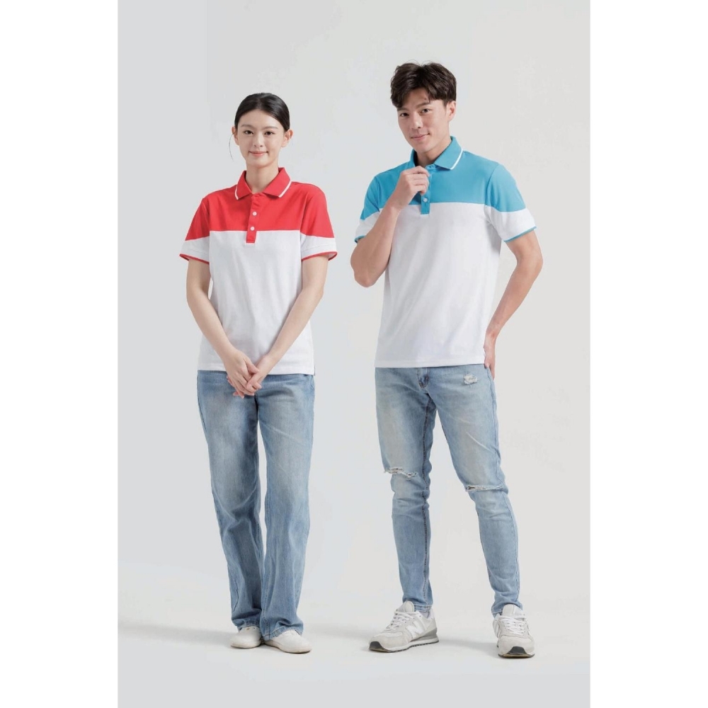 台製雙色高挺POLO