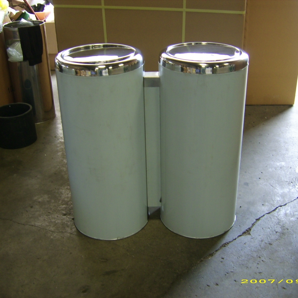 202A1-2不銹鋼二分類桶(有搖蓋)