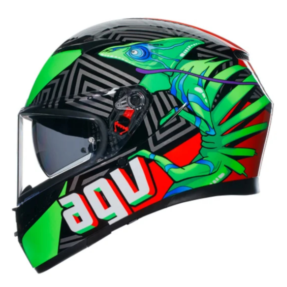 AGV K3 Kamaleon 變色龍-黑/紅/綠 