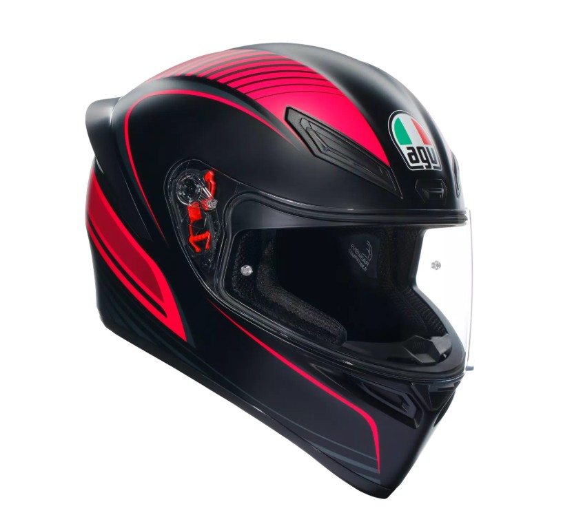 AGV K1S Warmup 消光黑/粉紅