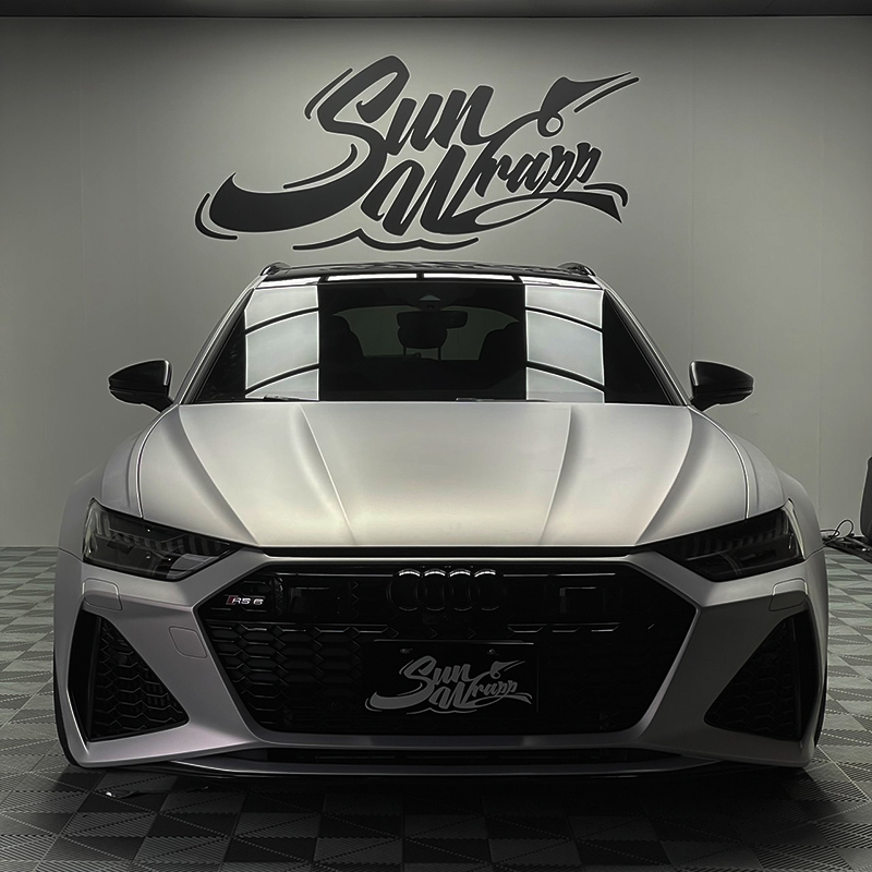 Audi RS6 wagon 消光鋁水銀 | 桃園汽車包膜