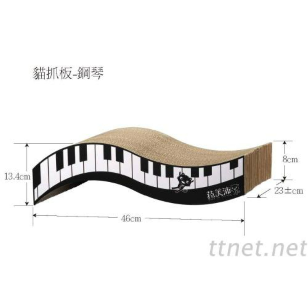 鋼琴圖案瓦楞紙貓抓板