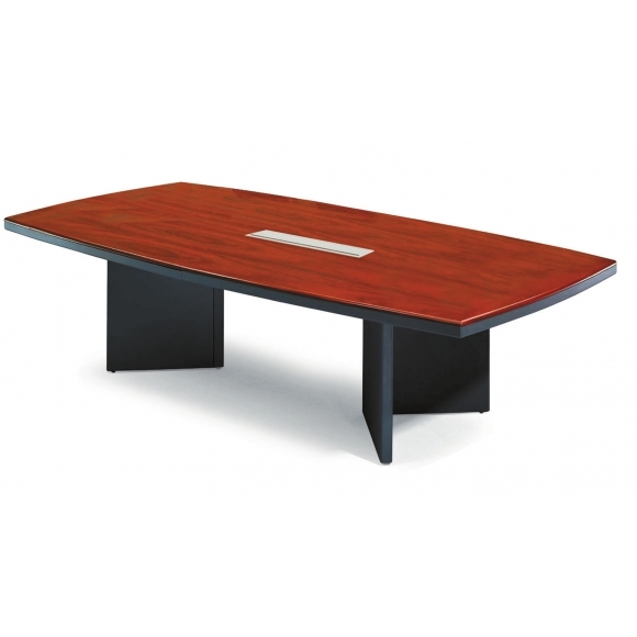 木色船型會議桌