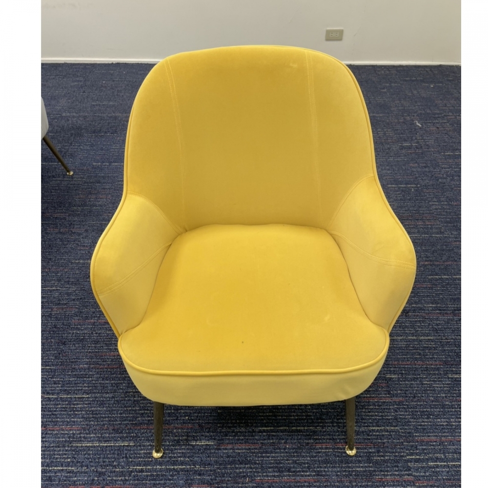 單人沙發椅(黃)
