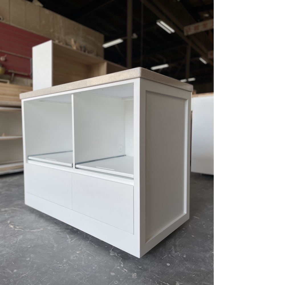 雙抽屜抽盤式中島