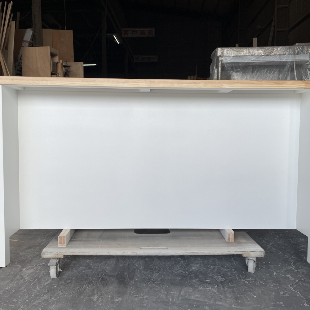 純色多格收納中島