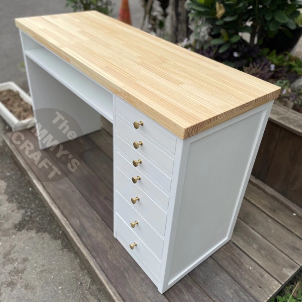 鄉村風多格抽屜美容桌