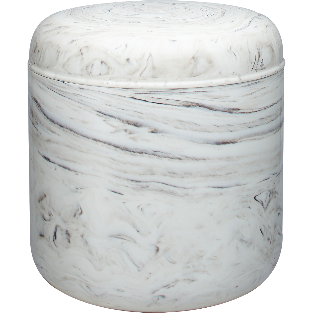 珍珠白陶瓷石紋加強罐