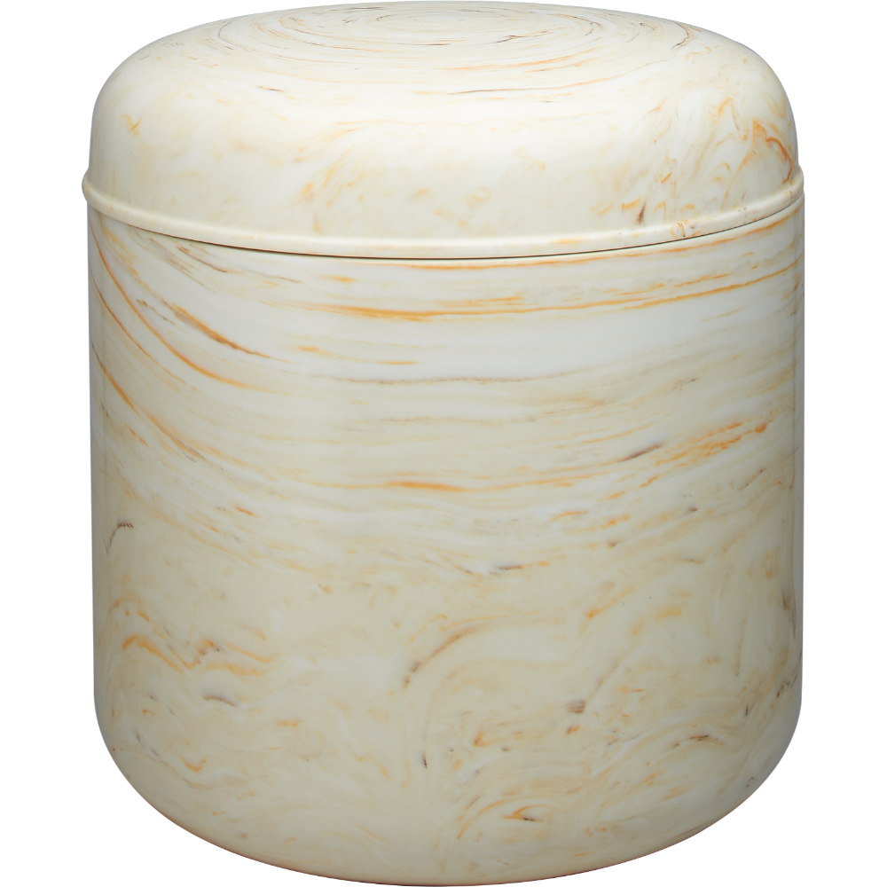 琥珀黃陶瓷石紋加強罐