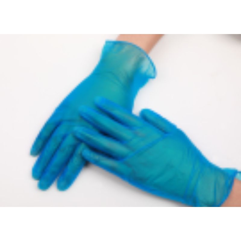 Găng tay dùng một lần PVC màu xanh M4.5