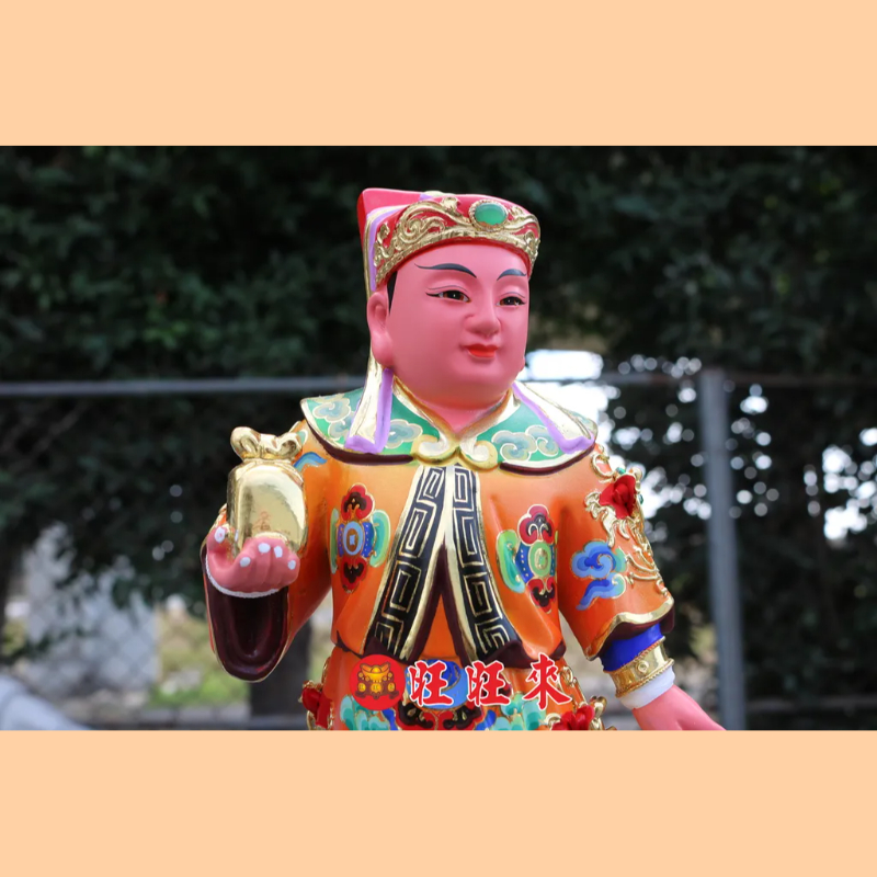 周倉&關平將軍｜香樟｜彩繪安金