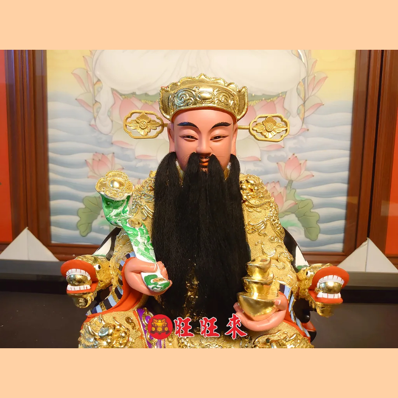 文財神(比干)｜香樟｜琉璃金