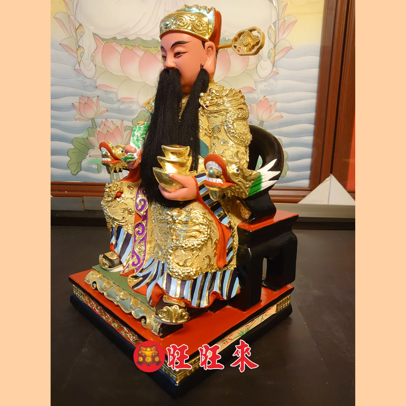 文財神(比干)｜香樟｜琉璃金