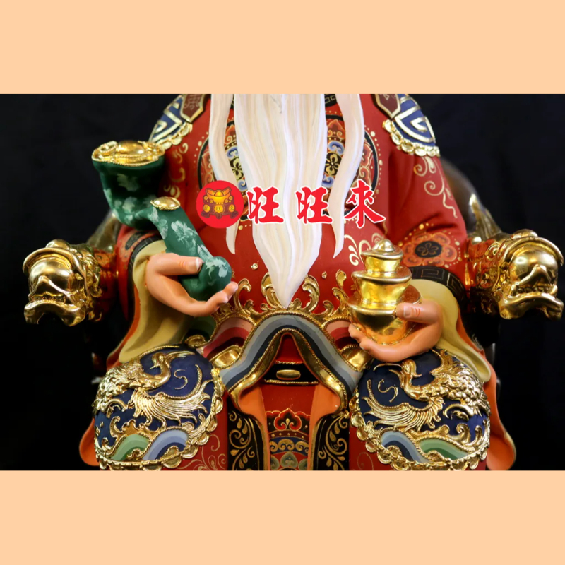 福德正神｜香樟｜彩繪安金｜已售出