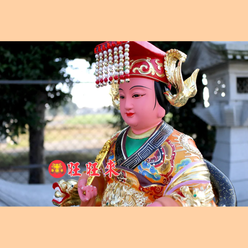 天上聖母｜香樟｜持手體｜彩繪安金｜
