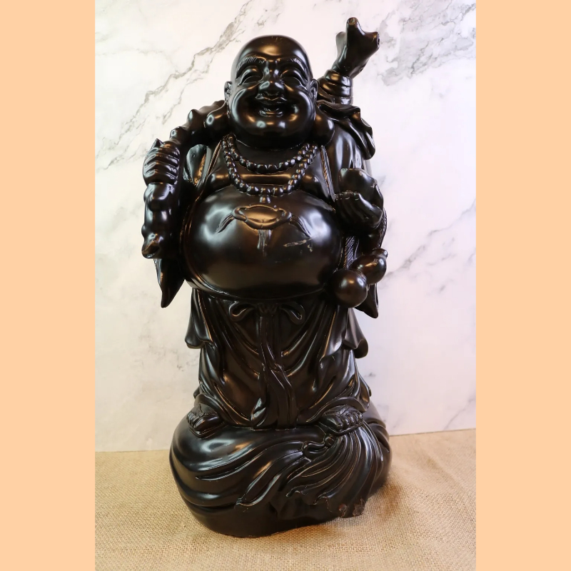 彌勒佛｜黑檀｜招財立姿體｜二度｜訂製神尊-旺旺來宗教用品-製香廠,神
