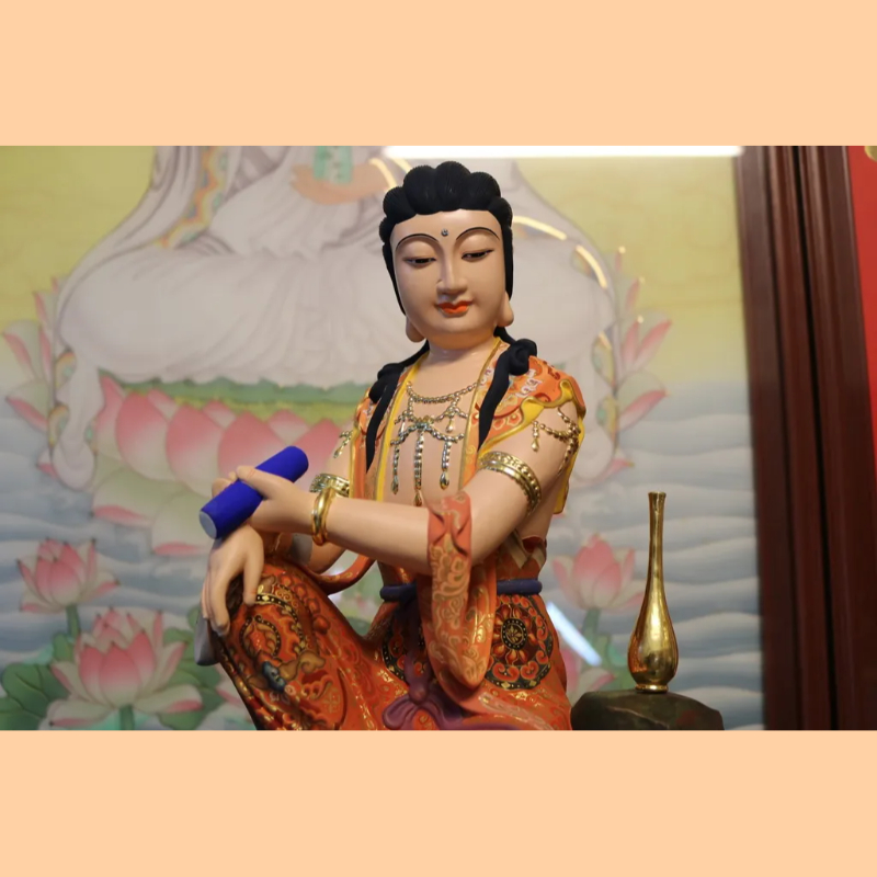 觀世音菩薩｜香樟｜如意自在｜極彩安金｜訂製神尊