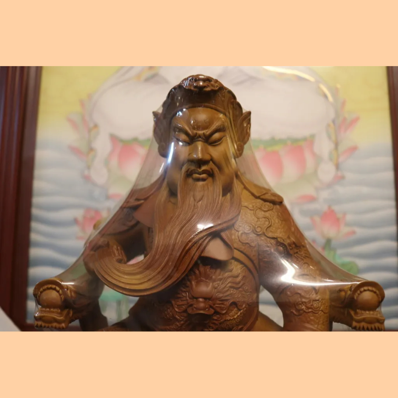 關聖帝君｜國寶級肖楠｜按腿正體｜錦雕二度｜訂製神尊