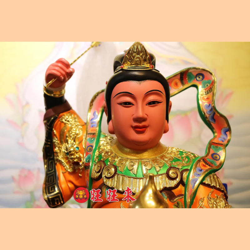 九天玄女｜香樟｜坐山岩正體｜彩繪安金