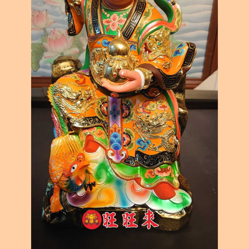 九天玄女｜香樟｜坐山岩正體｜極彩安金｜已售出