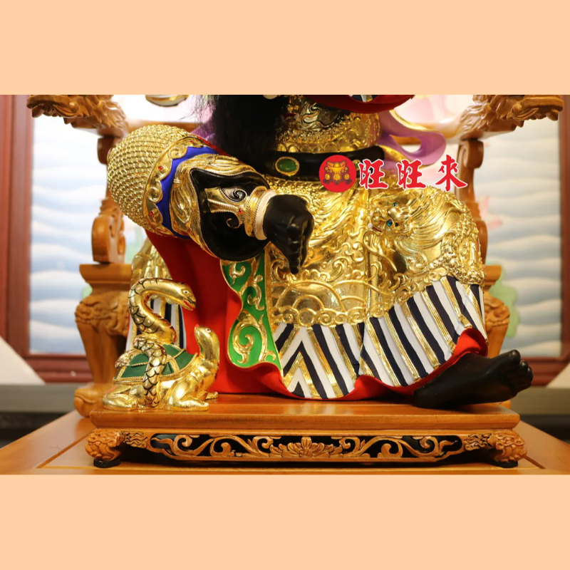 玄天上帝+康趙元帥｜香樟｜極彩按金｜客訂神尊已售出