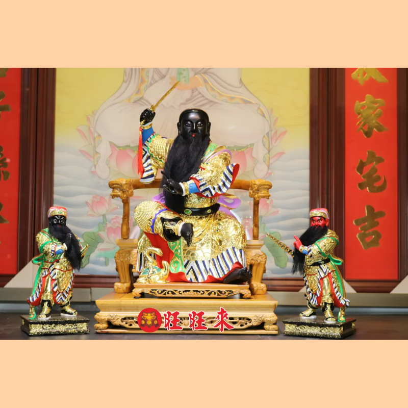 玄天上帝+康趙元帥｜香樟｜極彩按金｜客訂神尊已售出