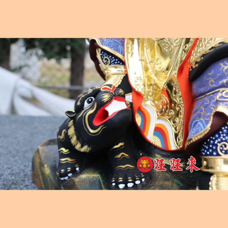 武財神｜香樟｜坐山岩正體｜彩繪安金｜已售出