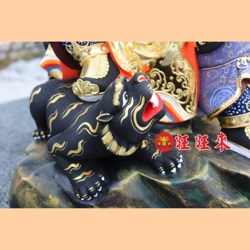 武財神｜香樟｜坐山岩正體｜彩繪安金｜已售出