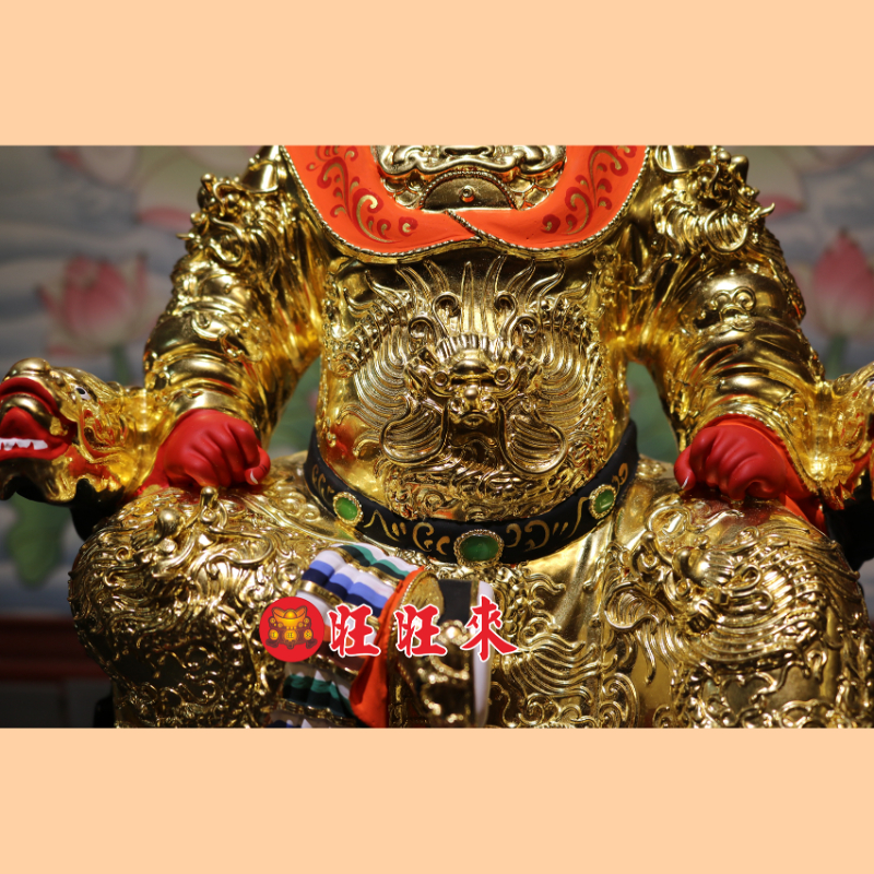 廣澤尊王｜香樟｜錦雕畫金｜已售出