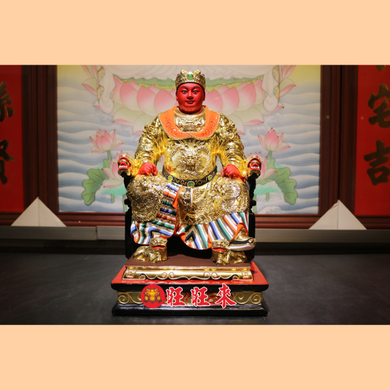 廣澤尊王｜香樟｜錦雕畫金｜已售出