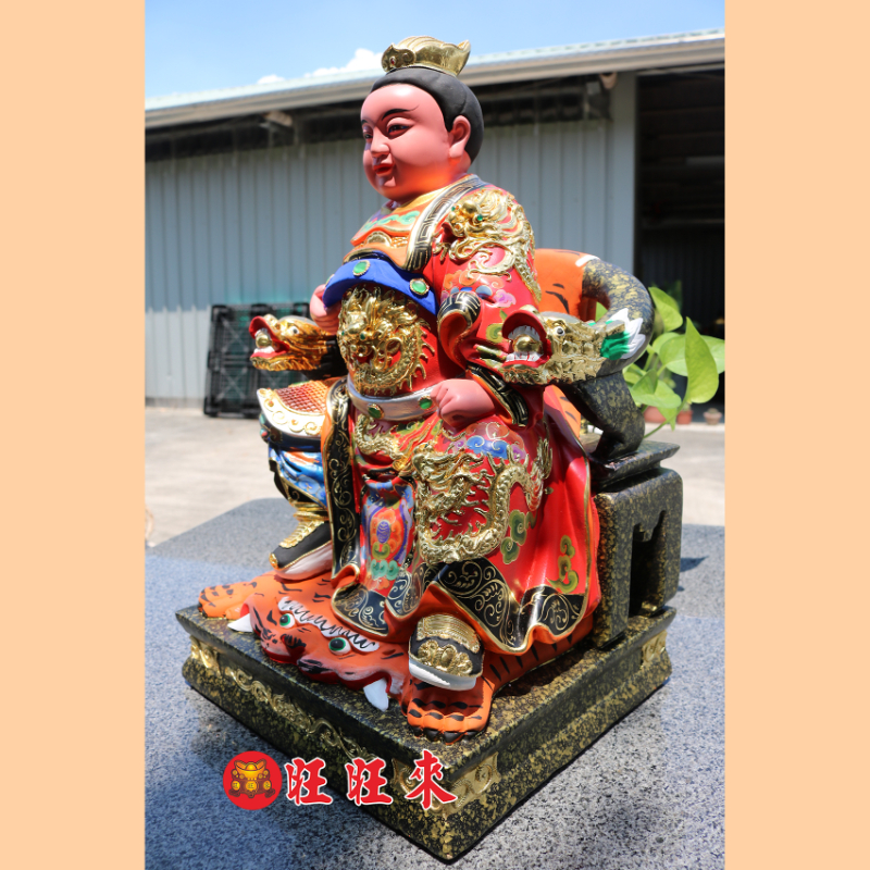 座椅 太子元帥｜香樟｜彩繪安金