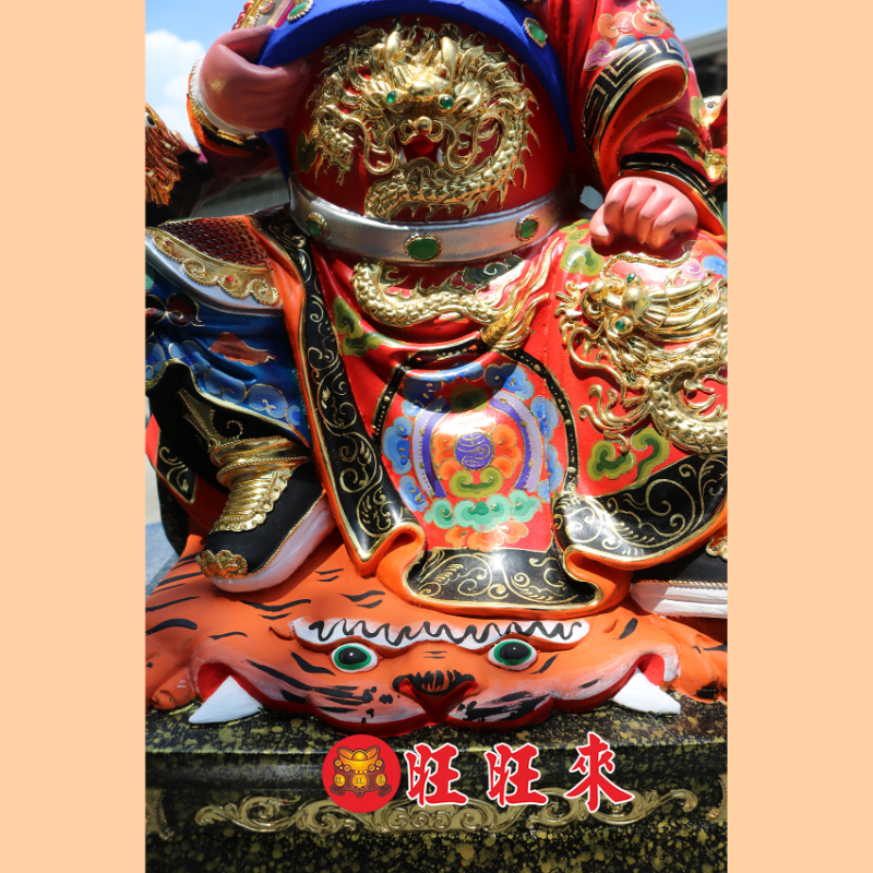 座椅 太子元帥｜香樟｜彩繪安金