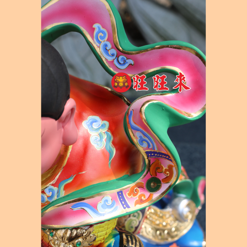 太子元帥｜雙輪｜香樟｜彩繪安金