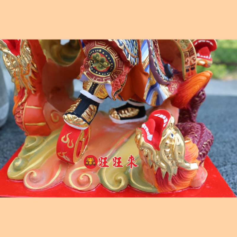五龍太子｜香樟｜彩繪安金