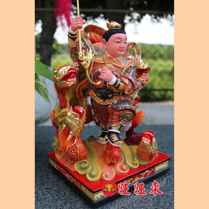 五龍太子｜香樟｜彩繪安金