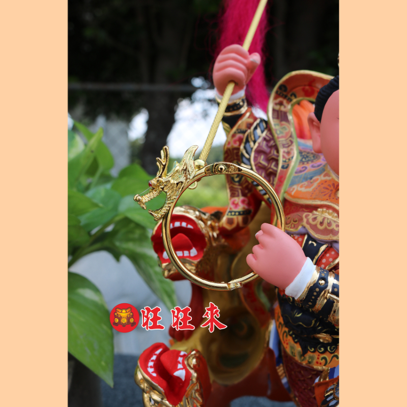 五龍太子｜香樟｜彩繪安金