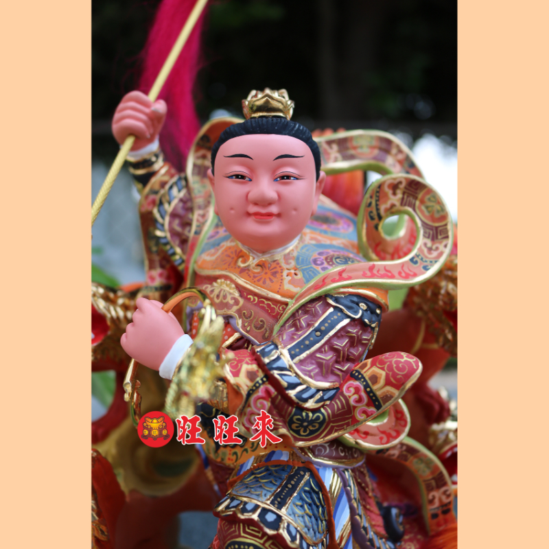五龍太子｜香樟｜彩繪安金