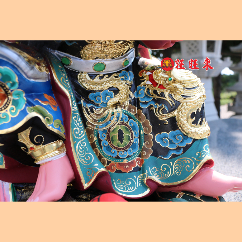 玄天大上帝 活眼｜香樟｜極細彩繪安金
