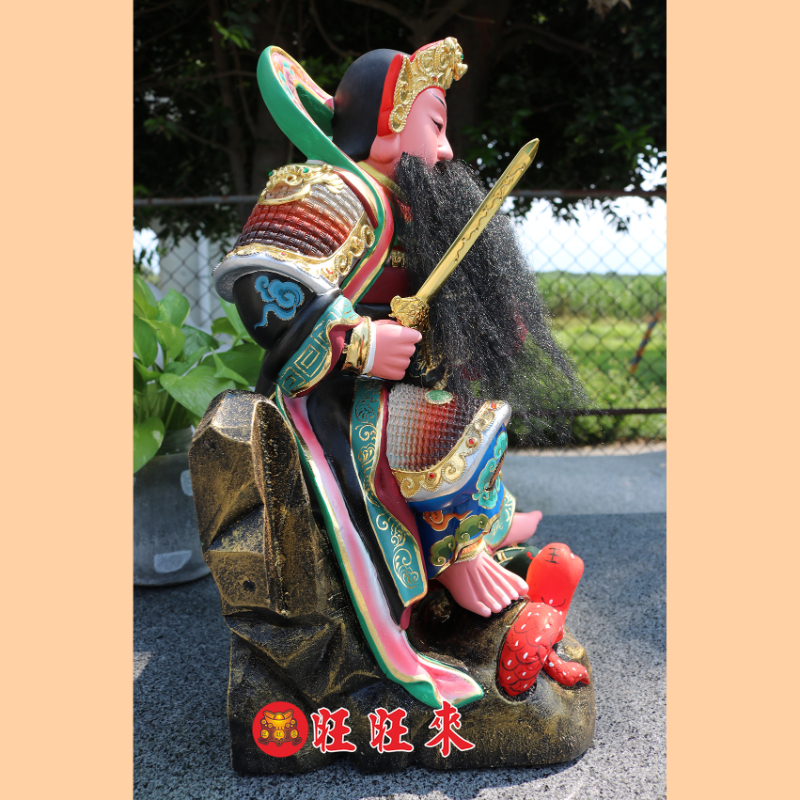 玄天大上帝 活眼｜香樟｜極細彩繪安金