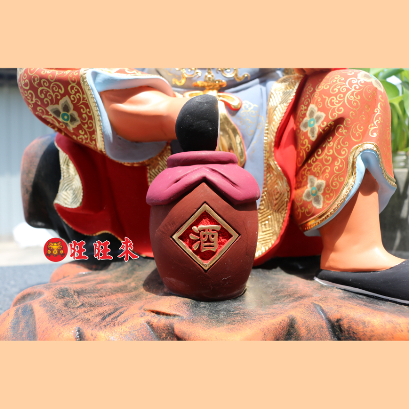 濟公師父｜香樟｜極細彩錦雕