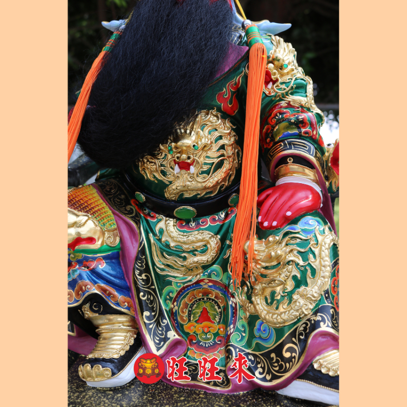 關聖帝君｜香樟｜彩繪安金