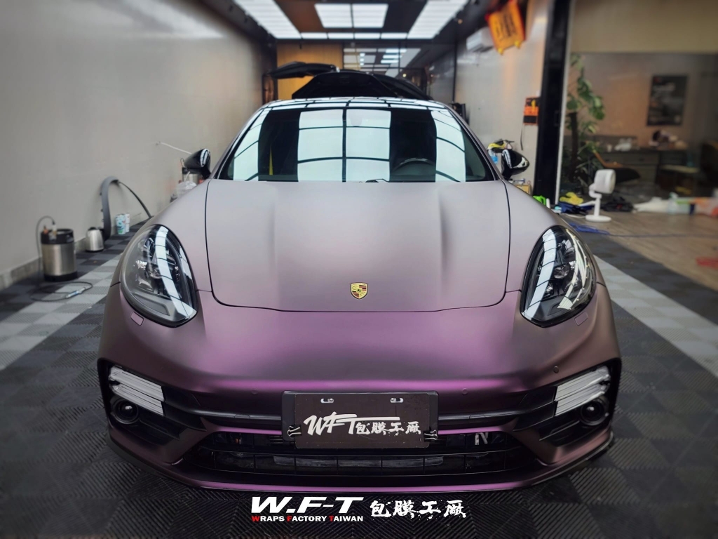 全車包膜使用膜料⏩️ #KLT PET鍛面黑幻紫