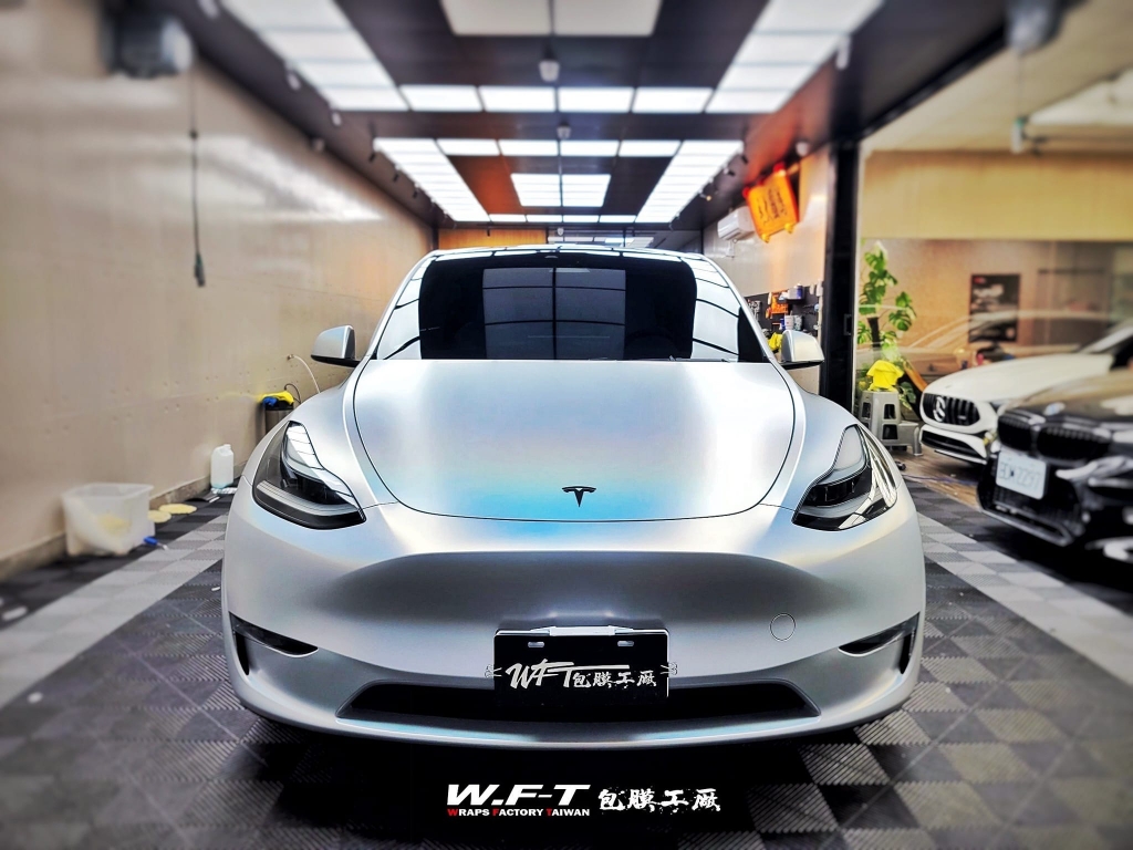 全車包膜使用膜料⏩️ KLT PET消光雷射白