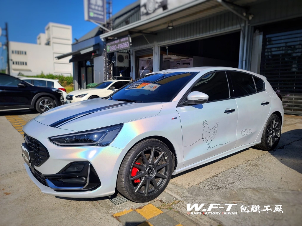 全車包膜⏩️KLT PET緞面雷射白