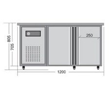 不鏽鋼冷凍工作台冰箱-T系列-6尺