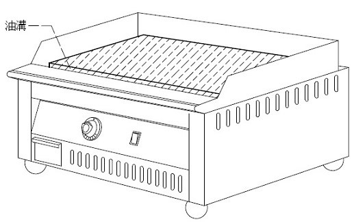 桌上型電力式煎板爐-56cm
