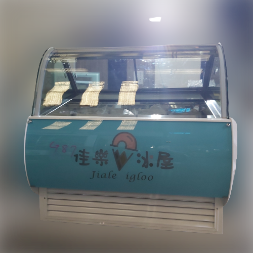 圓弧冰淇淋展示櫃-4尺-燈箱款