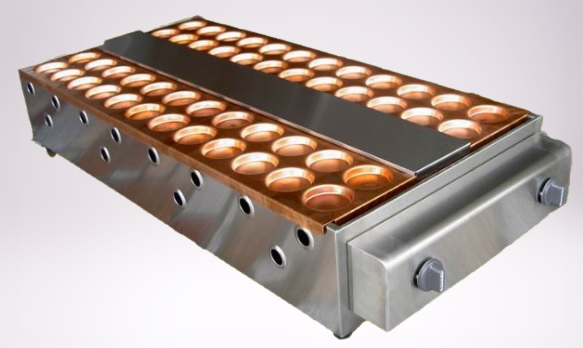紅豆餅爐-新型-電子點火-48洞(紅銅)