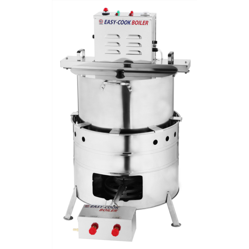 自動煮豆漿機98L(桶裝瓦斯)-白鐵鍋